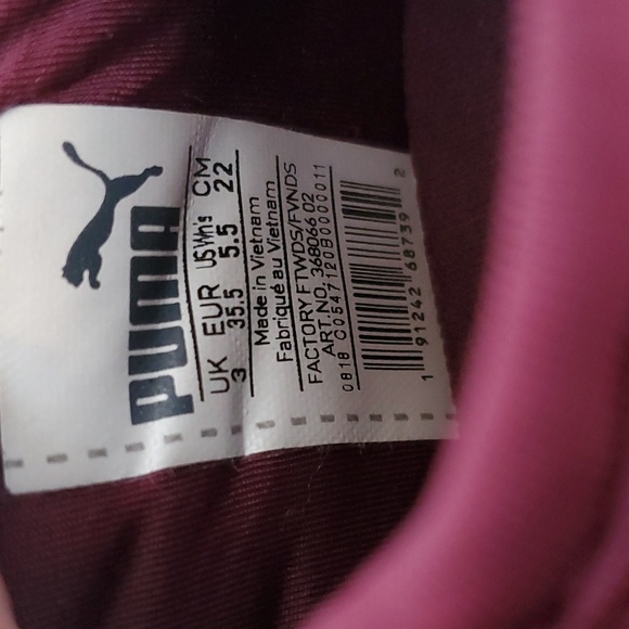 Puma Pacer Next Cage 368066 02 T Foam Women's Maroon Sneakers - Size 5.5 - Picture 5 of 10